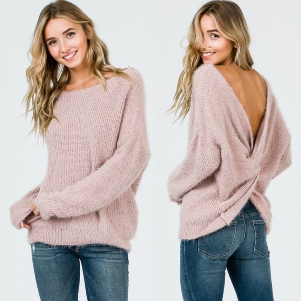 Soft twist sweater size s